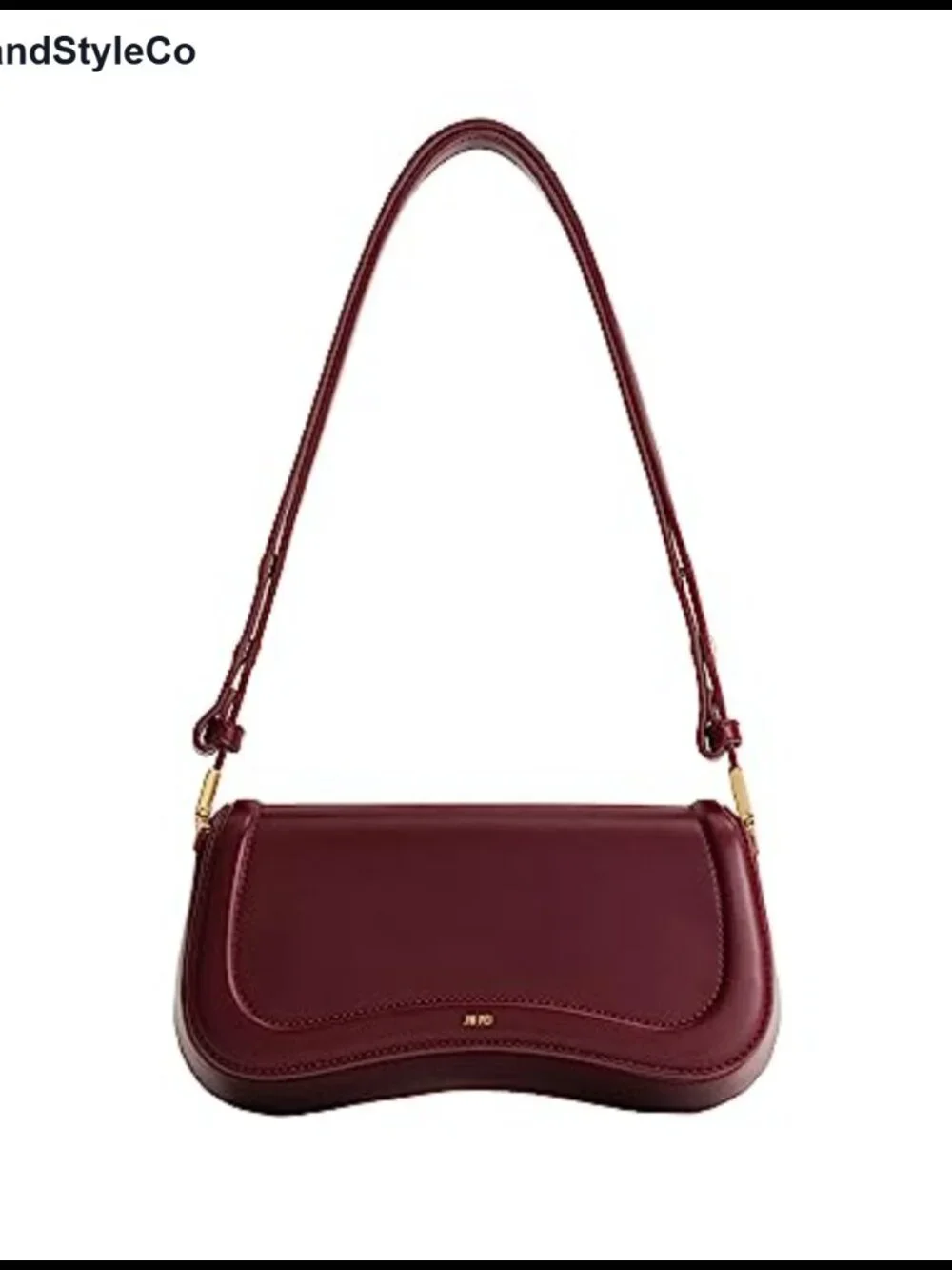 Vegan Leather Shoulder Bag with Adjustable Strap